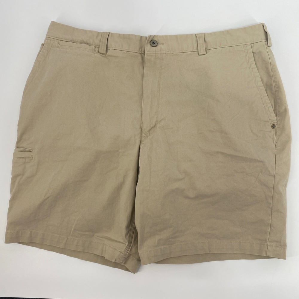 Duluth Flex Ballroom Khakis Shorts Mens Tag 40 Fits 39 Tan Stretch Utility Work